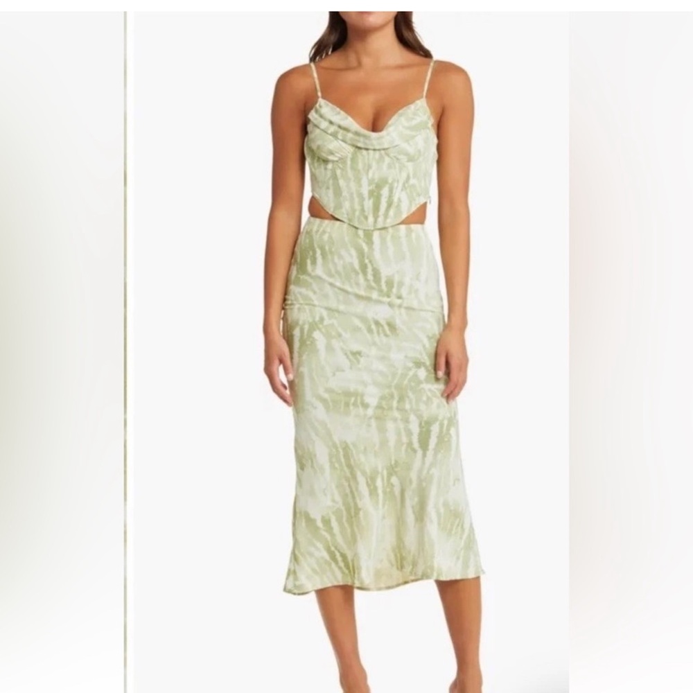 YELLOW THE LABEL SAGE SKIRT SET